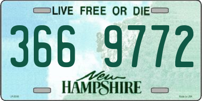 NH license plate 3669772