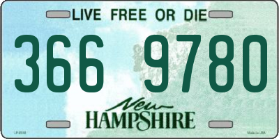 NH license plate 3669780