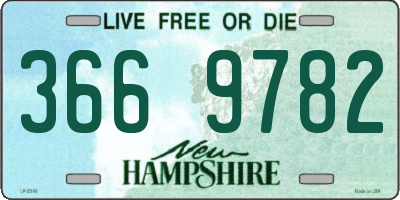 NH license plate 3669782