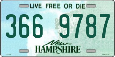 NH license plate 3669787