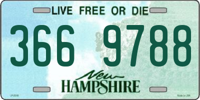 NH license plate 3669788