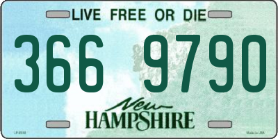 NH license plate 3669790
