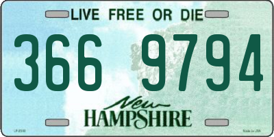 NH license plate 3669794