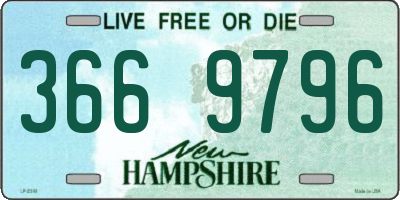 NH license plate 3669796