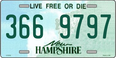 NH license plate 3669797