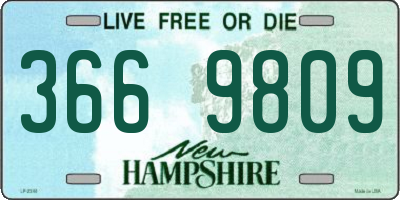 NH license plate 3669809