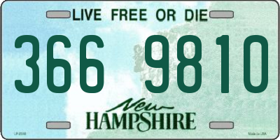 NH license plate 3669810