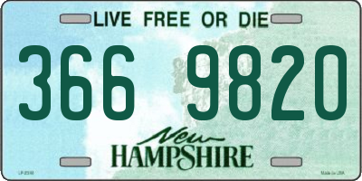 NH license plate 3669820