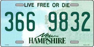 NH license plate 3669832