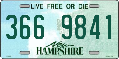 NH license plate 3669841