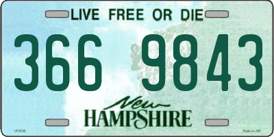 NH license plate 3669843