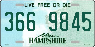 NH license plate 3669845
