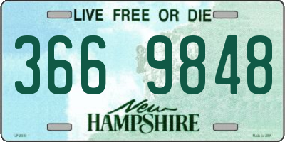 NH license plate 3669848