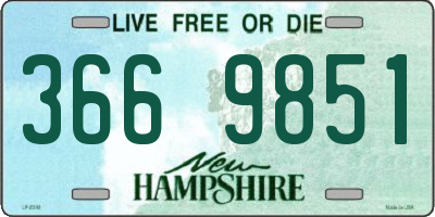 NH license plate 3669851
