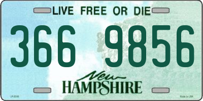 NH license plate 3669856