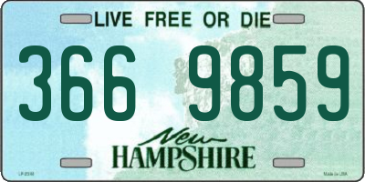 NH license plate 3669859