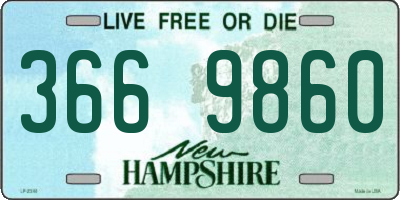 NH license plate 3669860