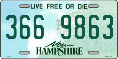 NH license plate 3669863