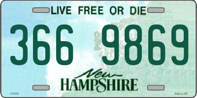 NH license plate 3669869