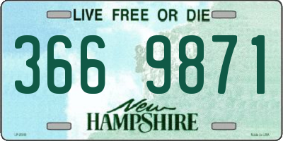 NH license plate 3669871