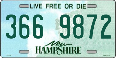 NH license plate 3669872