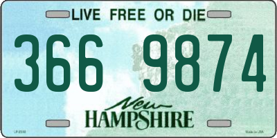 NH license plate 3669874