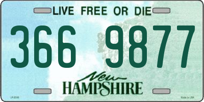 NH license plate 3669877