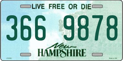 NH license plate 3669878