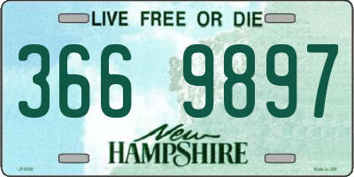 NH license plate 3669897
