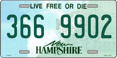 NH license plate 3669902