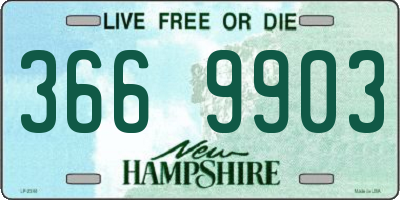 NH license plate 3669903