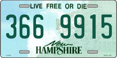 NH license plate 3669915