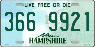 NH license plate 3669921