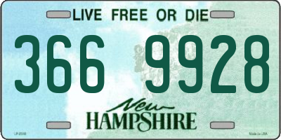 NH license plate 3669928