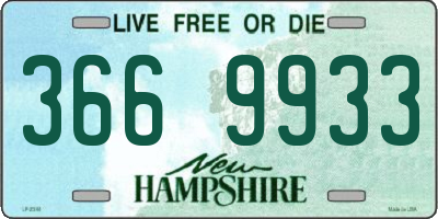 NH license plate 3669933