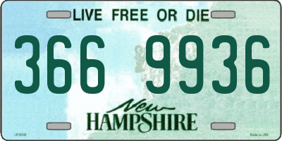 NH license plate 3669936