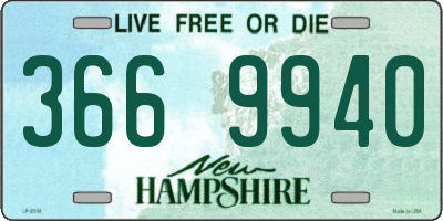 NH license plate 3669940