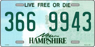 NH license plate 3669943