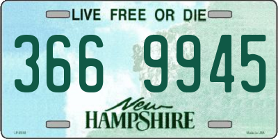 NH license plate 3669945