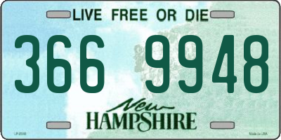 NH license plate 3669948