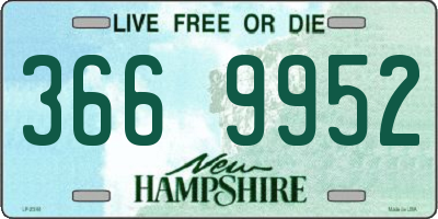 NH license plate 3669952
