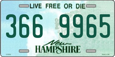 NH license plate 3669965