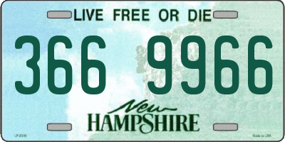 NH license plate 3669966