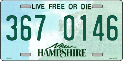 NH license plate 3670146