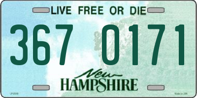 NH license plate 3670171