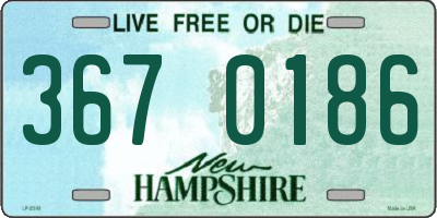 NH license plate 3670186