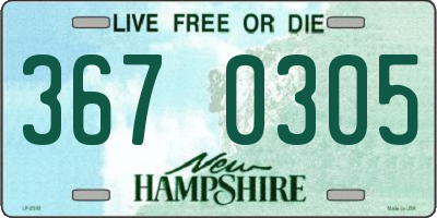 NH license plate 3670305