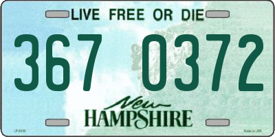 NH license plate 3670372