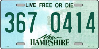 NH license plate 3670414