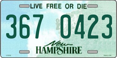 NH license plate 3670423